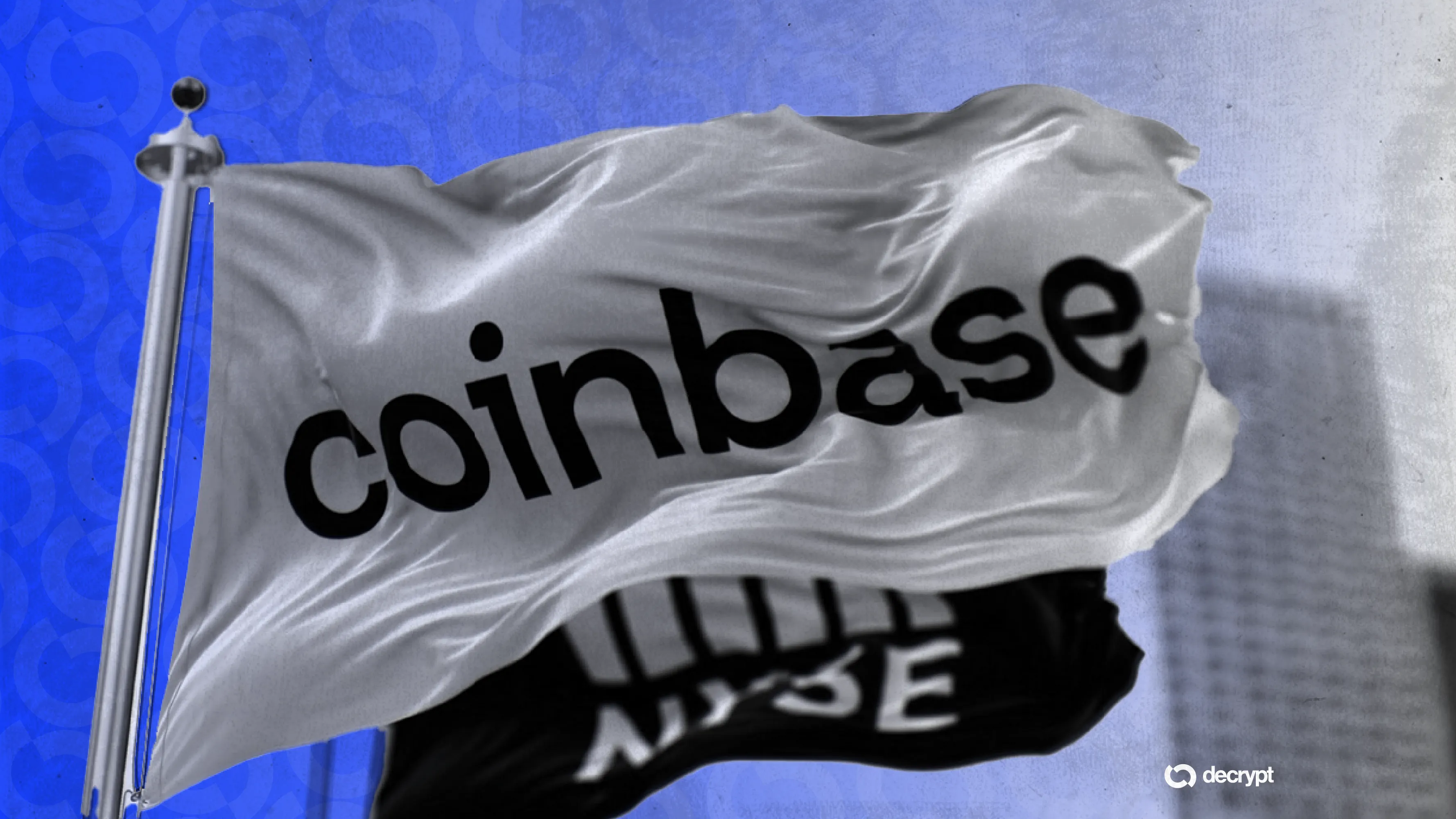 Coinbase flag. Image: Shutterstock/Decrypt