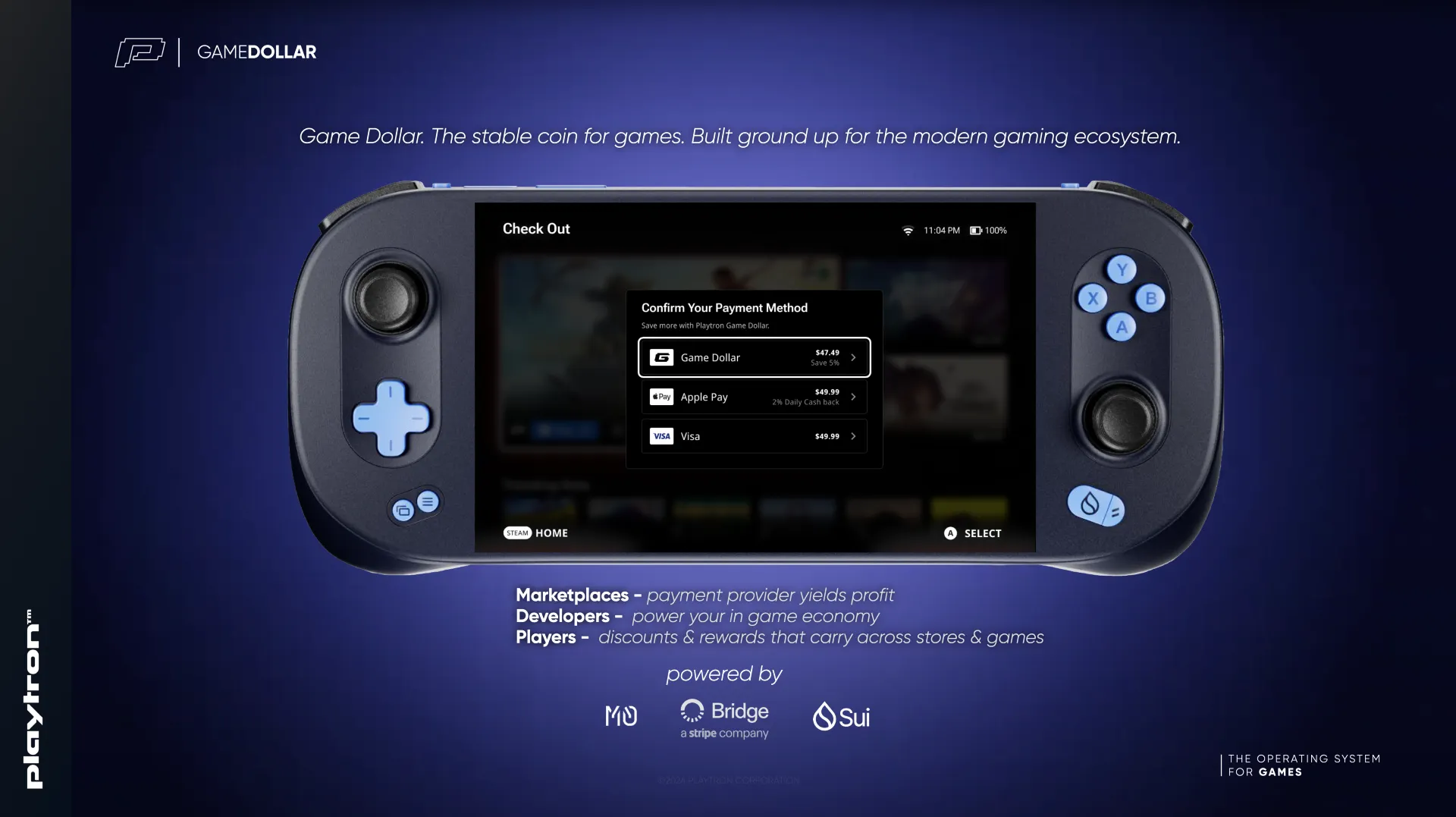 Sui Gaming Stablecoin launches for SuiPlay0X1 Handheld. Playtron Ecosystem 7 12:19 pm June 1, 2025 Sui Gaming Stablecoin launches for SuiPlay0X1 Handheld. Playtron Ecosystem 65237ec10138101fbd29bd67d2873731 Sui Gaming Stablecoin launches for SuiPlay0X1 Handheld. Playtron Ecosystem May 3rd, 2025 12:19 pm
