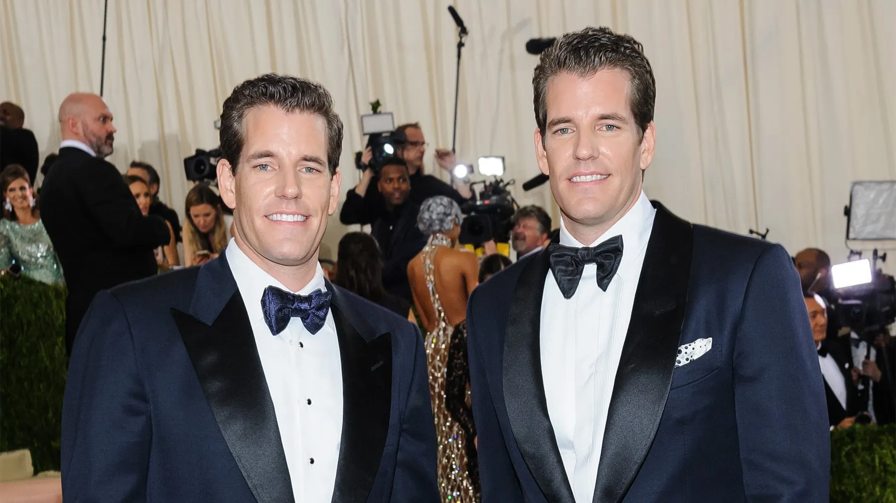 Gemini exchange founders Cameron and Tyler Winklevoss. Image: Sky Cinema/Shutterstock