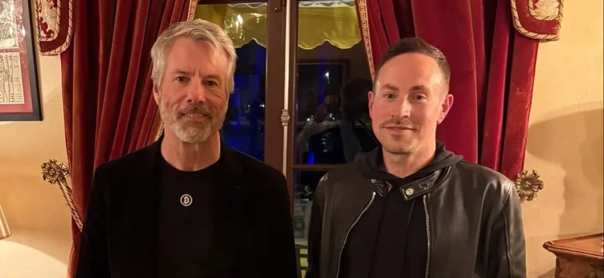 c54df7e7a0a9fe5d6d5ccce20041c218 GameStop Rumored to Purchase Bitcoin After CEO Poses With BTC Bull Michael Saylor March 26th, 2025 6:30 am
