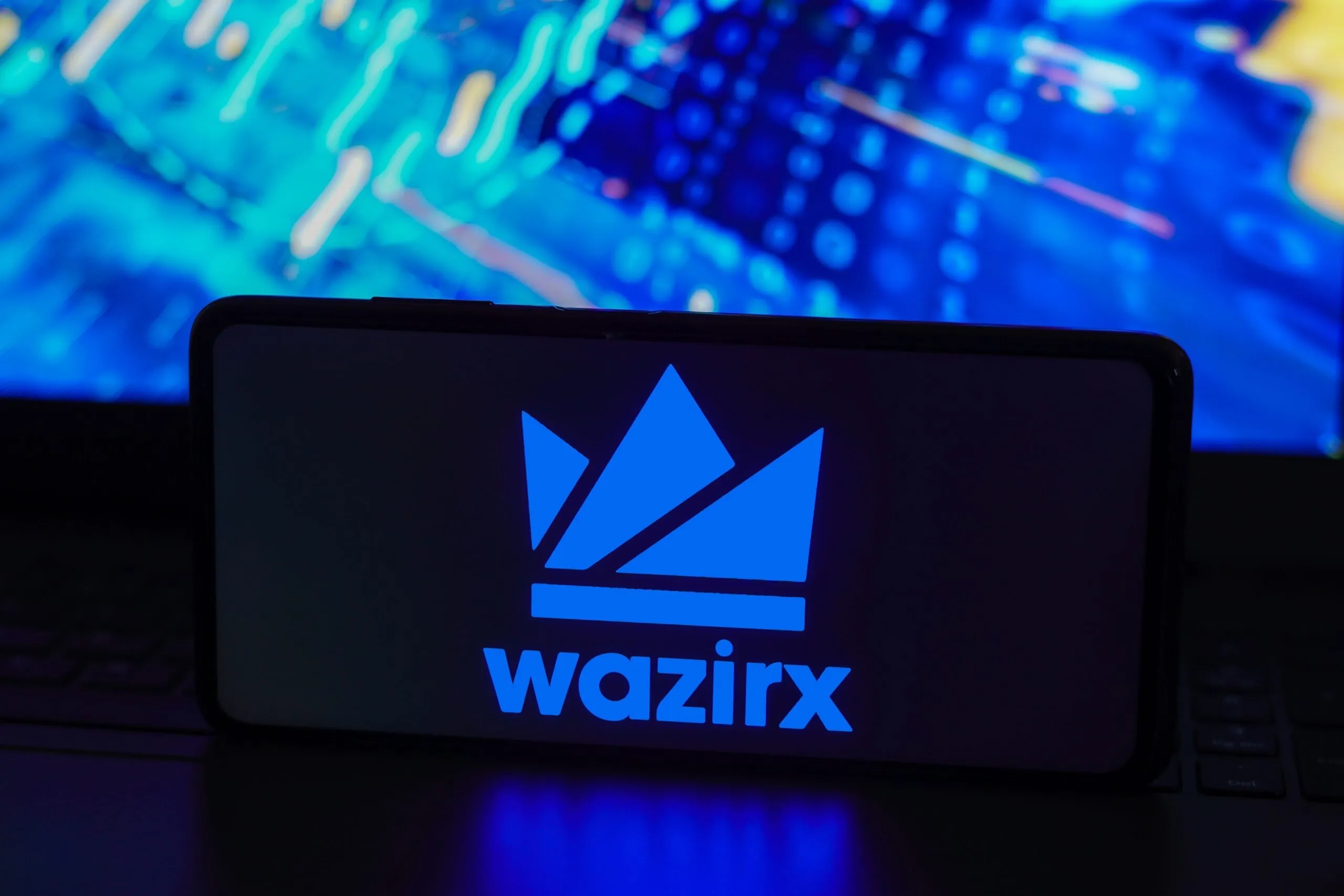 Crypto exchange WazirX logo on smartphone. Source: Shutterstock