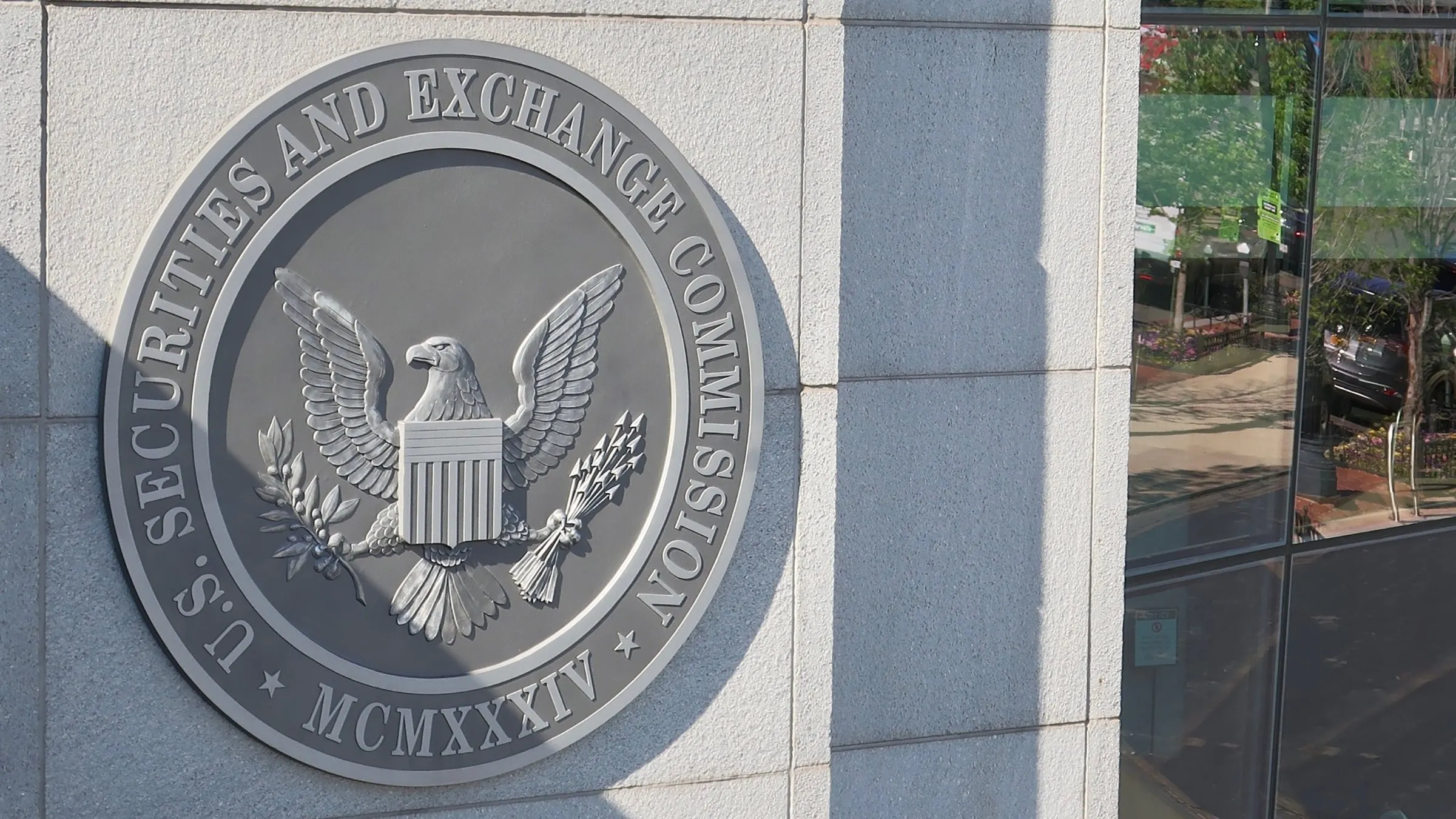 SEC plaque on a wall. Image: Shutterstock